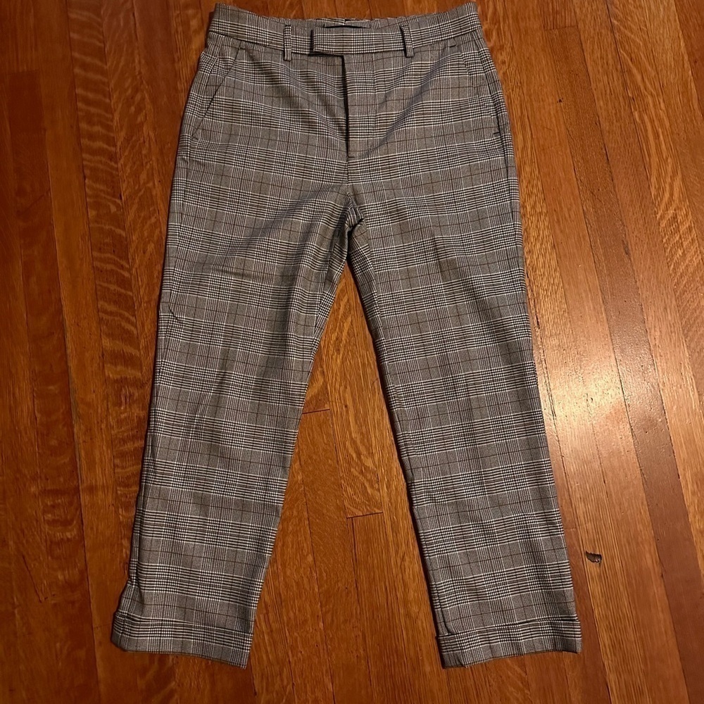 Zara plaid pants; EUC; SZ 6
